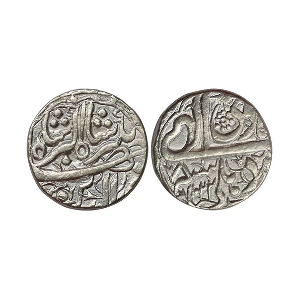 Mughal, Jahangir, Silver Rupee, Delhi Mint, Month Di, AH 1022 (KM 145.6).