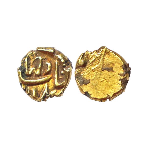 Mughal, Jahandar Shah (AH 1124, 1712 AD), Gold Fanam, 0.38 gms,