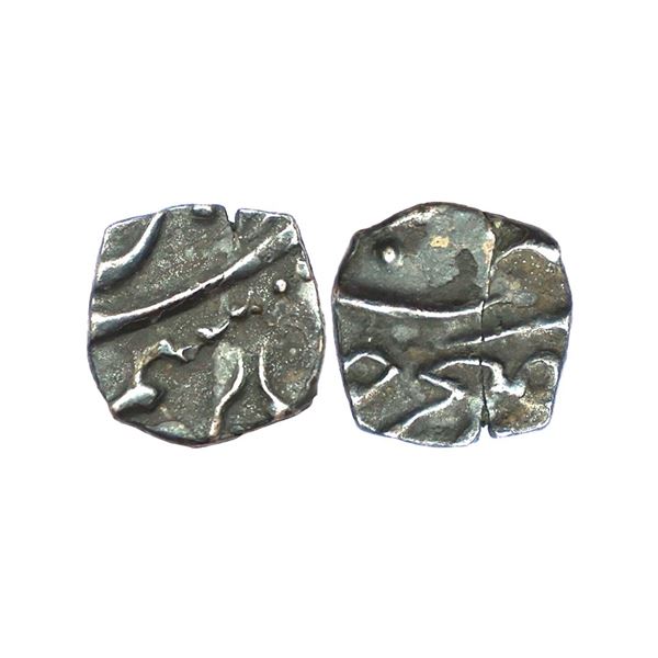 Mughal, Farrukhsiyar (AH 1124-1131, 1713-1719 AD), Silver 1/16 Rupee , 0.69 gms
