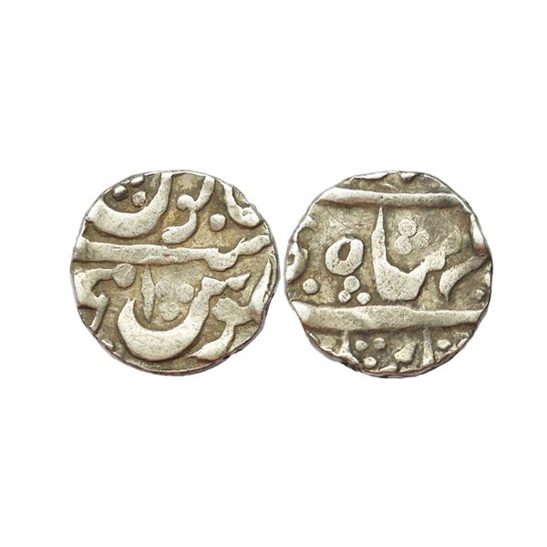 Maratha Confederacy, INO Shah Alam II (AH 1174-1221, 1759-1806 AD), Silver Rupee, 11.17 gms,