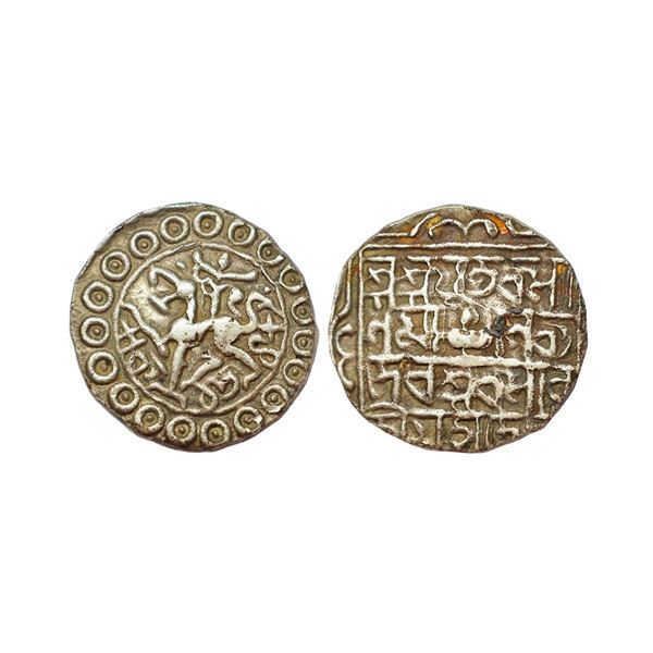 Tripura, Kalyana Manikya (SE 1548-1582, 1626-1660 AD), Silver Tanka, 10.50 gms