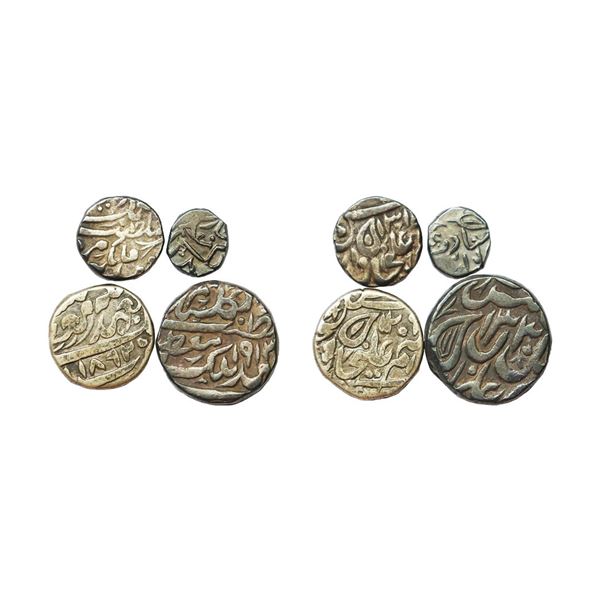 Tonk State, Muhammad Ibrahim Ali Khan (AH 1284-1349, 1868-1930 AD), Set of coins, Silver Rupee, 11.1