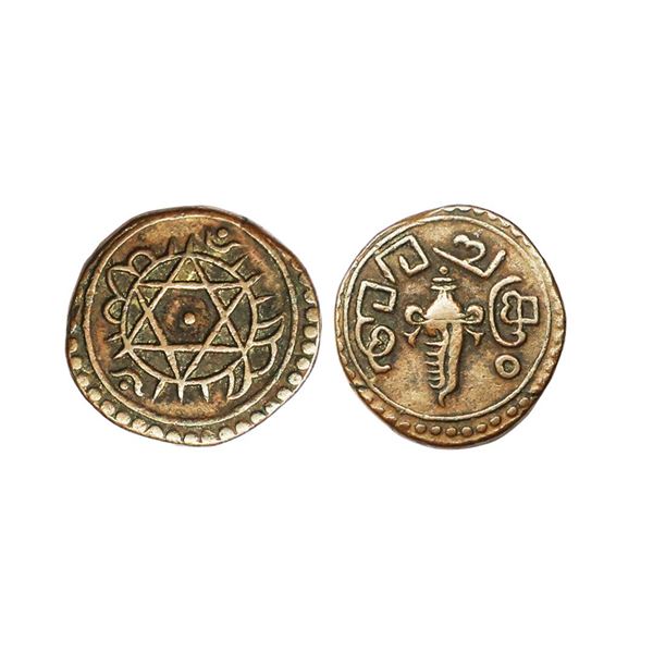 Travancore State, Sree Mulam Thirunal Rama Varma (1885-1924 AD), Copper ½ Chuckram, 5.06 gms