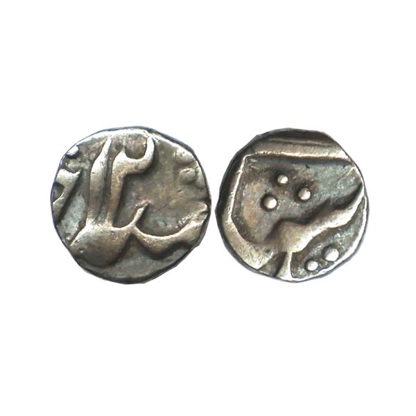 Bengal Presidency, INO Shah Alam II (AH 1174-1221, 1759-1806 AD), Silver 1/16 Rupee, 0.70gms