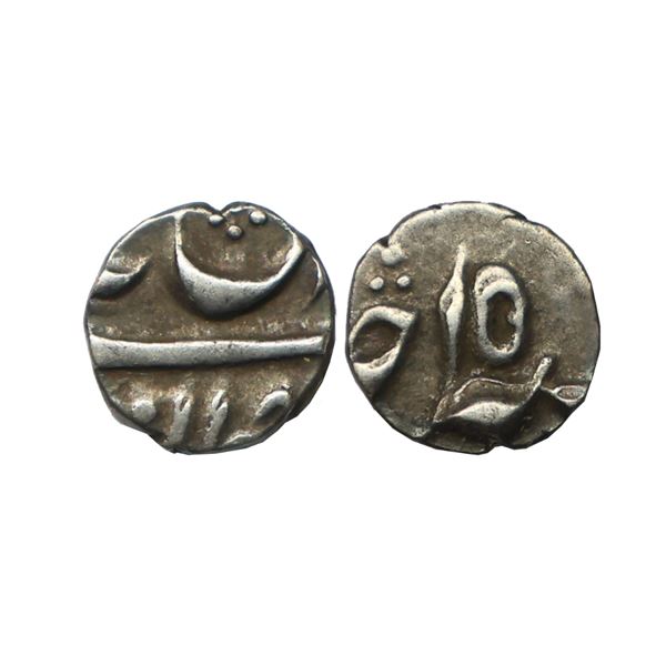 Bengal Presidency, INO Shah Alam II (AH 1174-1221, 1759-1806 AD), Silver 1/16 Rupee, 0.70gms