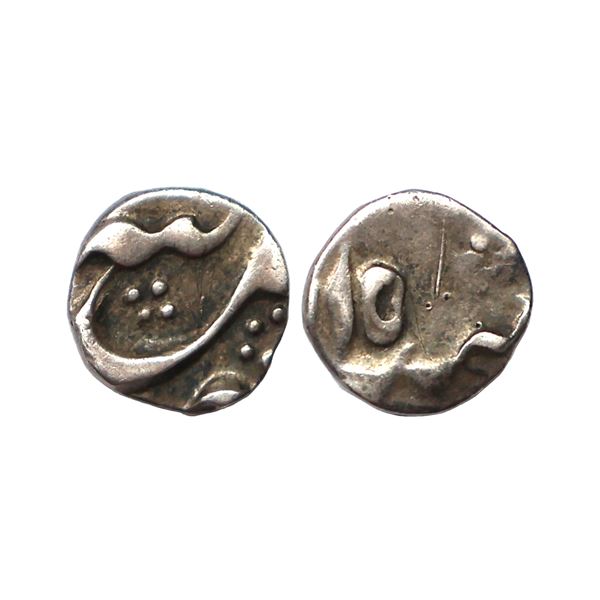 Bengal Presidency, INO Shah Alam II (AH 1174-1221, 1759-1806 AD), Silver 1/16 Rupee, 0.71gms