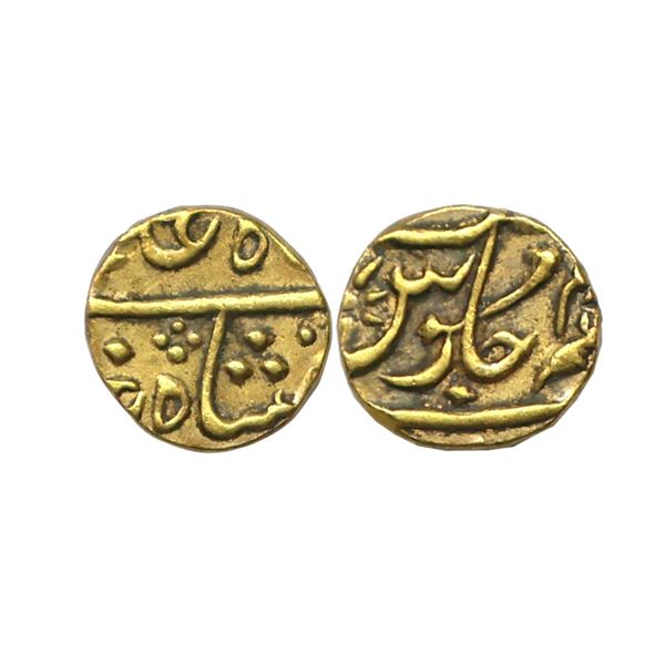 East India Company, Bombay Presidency, INO Shah Alam II, Gold 1/15 Mohur, 0.76 gms