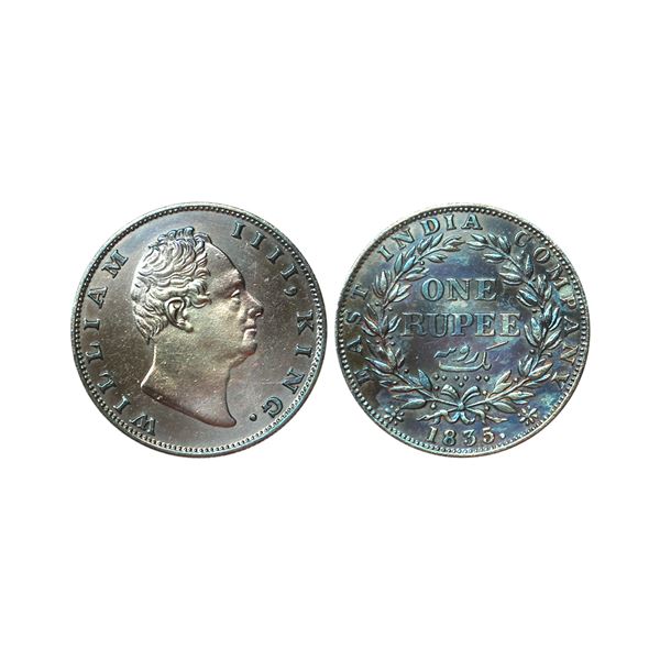 William IIII King, Silver Rupee, 1835, Calcutta Mint