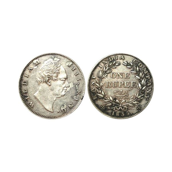 William IIII King, Silver Rupee, 1835, Calcutta Mint