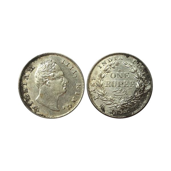 William IIII King, Silver Rupee, 1835, Calcutta Mint