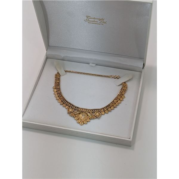 ANTIQUE TEMPLE Gold Plated Necklace