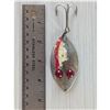 Image 1 : VINTAGE Hofschneider Red Eye Wiggler fishing lure, a vintage spoon lure
