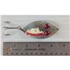 Image 2 : VINTAGE Hofschneider Red Eye Wiggler fishing lure, a vintage spoon lure