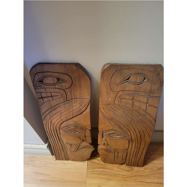 INDIGENOUS FACE CARVINGS