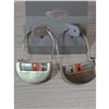 Image 1 : GOOD KARMA MIYUKI HOOPED EARRINGS