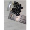 Image 2 : VINTAGE 1950'S BLACK BEADED CLIP-ON EARRINGS