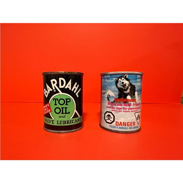 Vintage valve lube tins (3 inches tall)