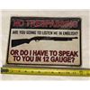 Image 3 : No Trespassing Sign (metal)