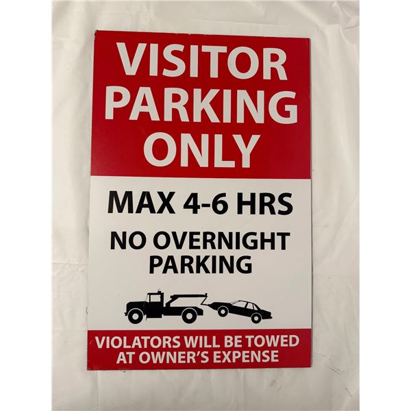 Visitor parking area Sign