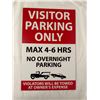 Image 1 : Visitor parking area Sign
