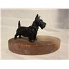 Image 4 : Cast metal Scottish Terrier dog figurine mounted on a marble base
