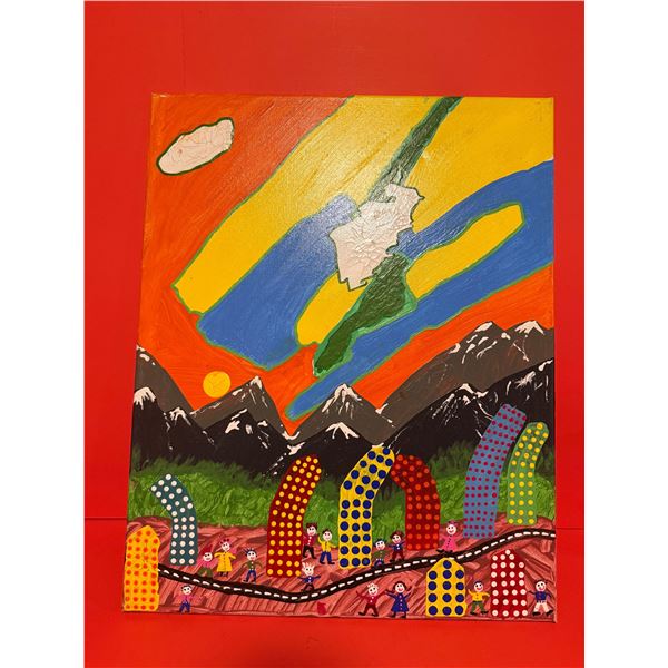 FOLK ART by Ron Smallwood titled "SKYWAY"