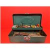 Image 1 : vintage green metal Union Steel Chest tackle box