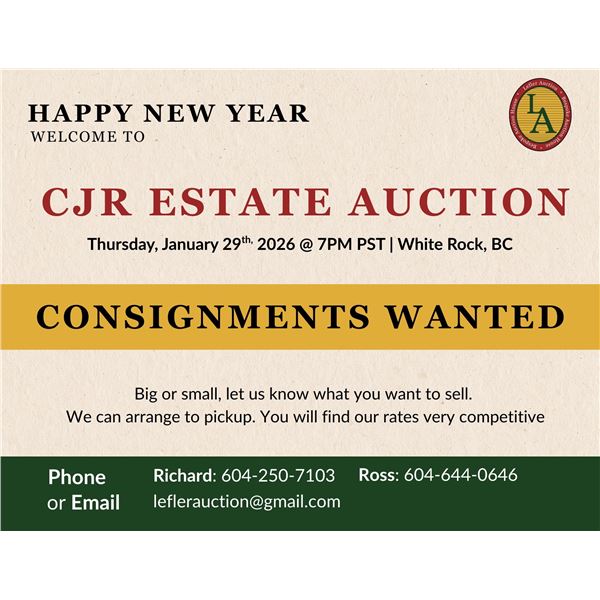 CJR ESTATE AUCTION