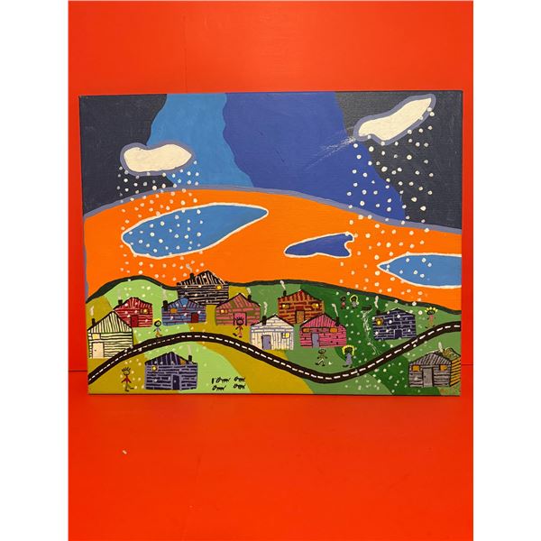 FOLK ART by Ron Smallwood titled Roadside