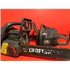 Image 1 : two Craftsman gas chainsaws
