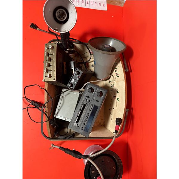 collection of components for a mobile audio or public address system