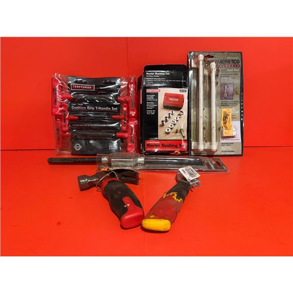 variety of hardware items