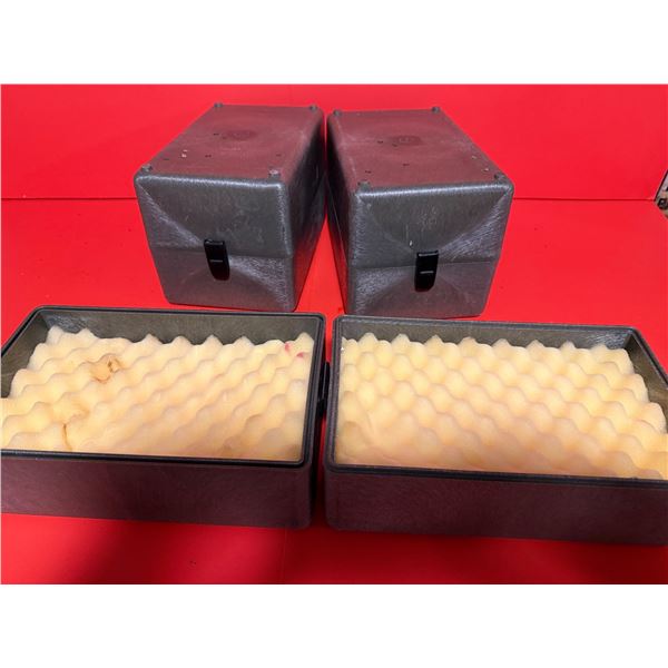 3 military green padded ammo/ gun case