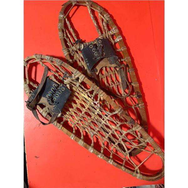 vintage wooden snowshoes
