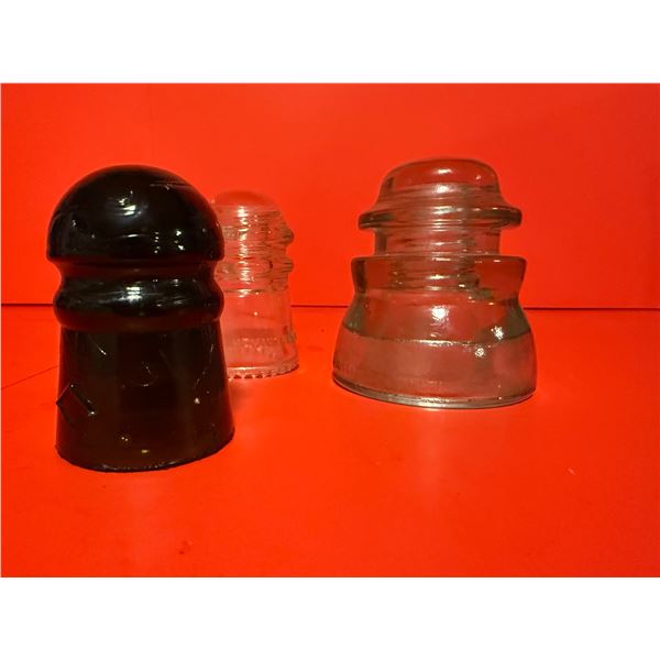 vintage glass electrical insulators
