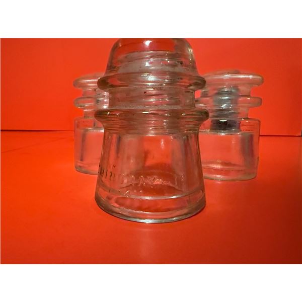 vintage glass electrical insulators