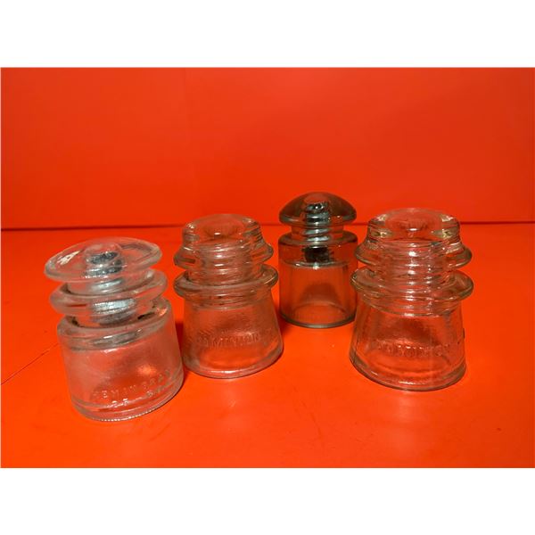 vintage glass electrical insulators