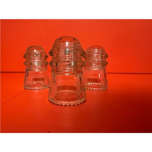 vintage glass electrical insulators