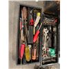 Image 5 : vintage Craftsman tool box with various hand tools