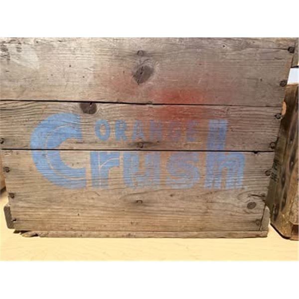vintage wooden Pepsi-Cola crush soda crate