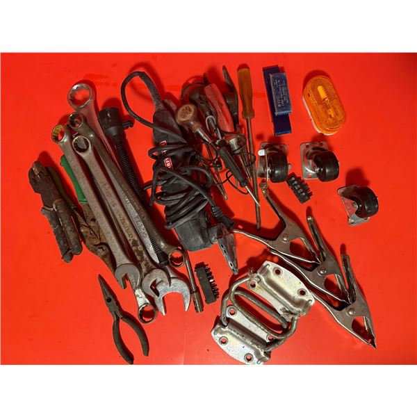 miscellaneous collection of various tools and hardware items