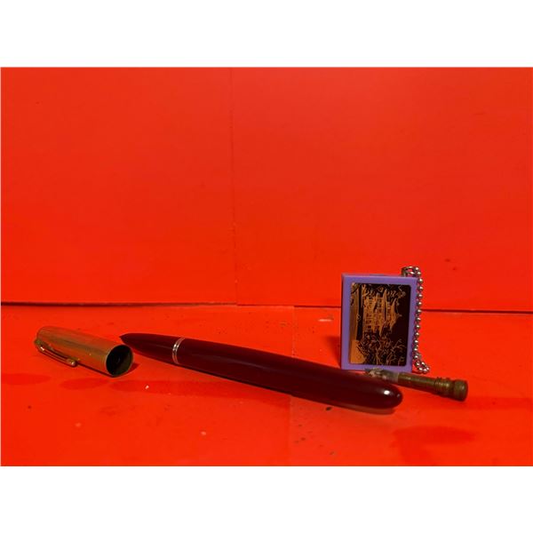 Vintage Parker fountain pen & Tai Sui Amulet flint
