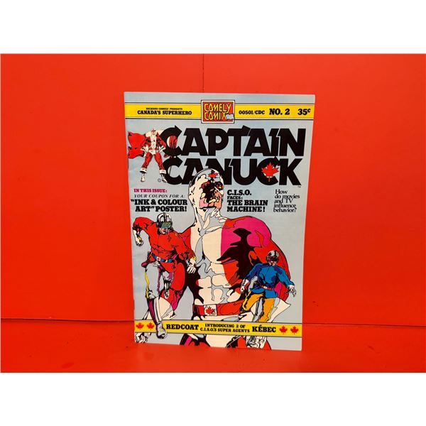 Captain Canuck comic book, specifically Issue No. 2 published by Comely Comix