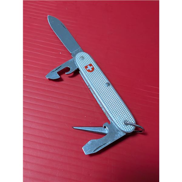 Wenger Swiss Army knife Camp 1987 Vintage Silver