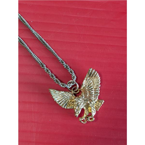 Gold plated Flying Eagle necklace