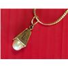 Image 1 : Gold plated Bell Pearl necklace