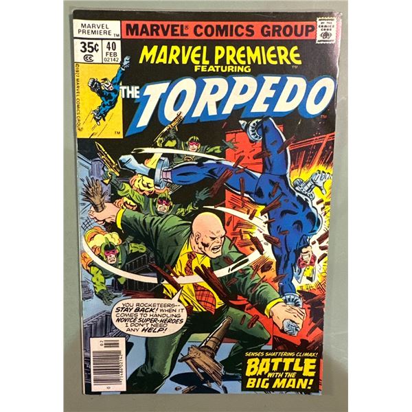 Marvel Premiere #40 (Marvel, 1978) Featuring The Torpedo Comic Book