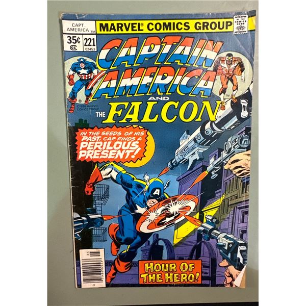 1978 Marvel Captain America and The Falcon #221 Comic - Hour of the Hero!