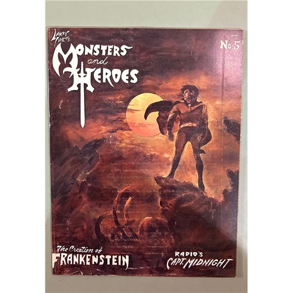 Larry Ivie's Monsters and Heroes #5 Magazine Frankenstein Capt. Midnight 1969