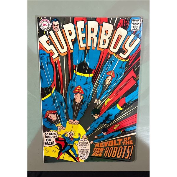 Superboy #155 (DC Comics, 1969) Revolt of the Teen-Age Robots!